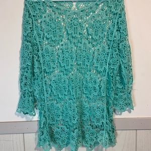 Blue Swim Suit Coverup
